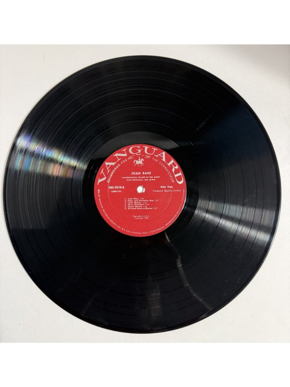 Joan Baez VRS-9078 Early (1960) 1A/1A Vanguard LP VG+ EX Play Tested Folk - Picture 10 of 14